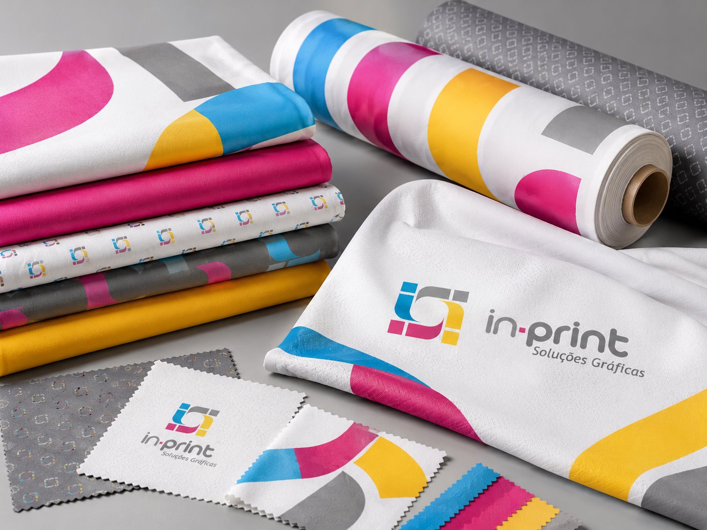 Tecidos personalizados com a identidade visual da InPrint